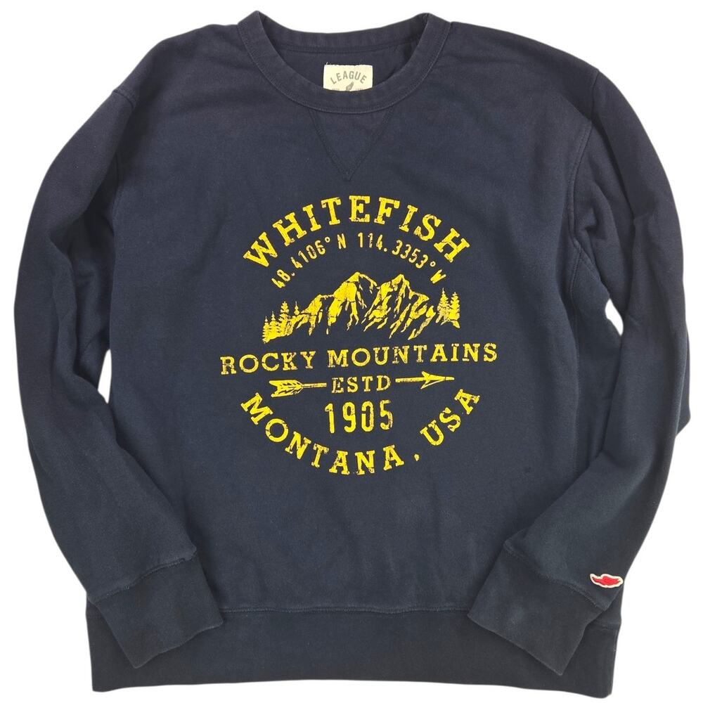 League | Whitefish, MT Rocky Mountains Sweatshirt | Size Large